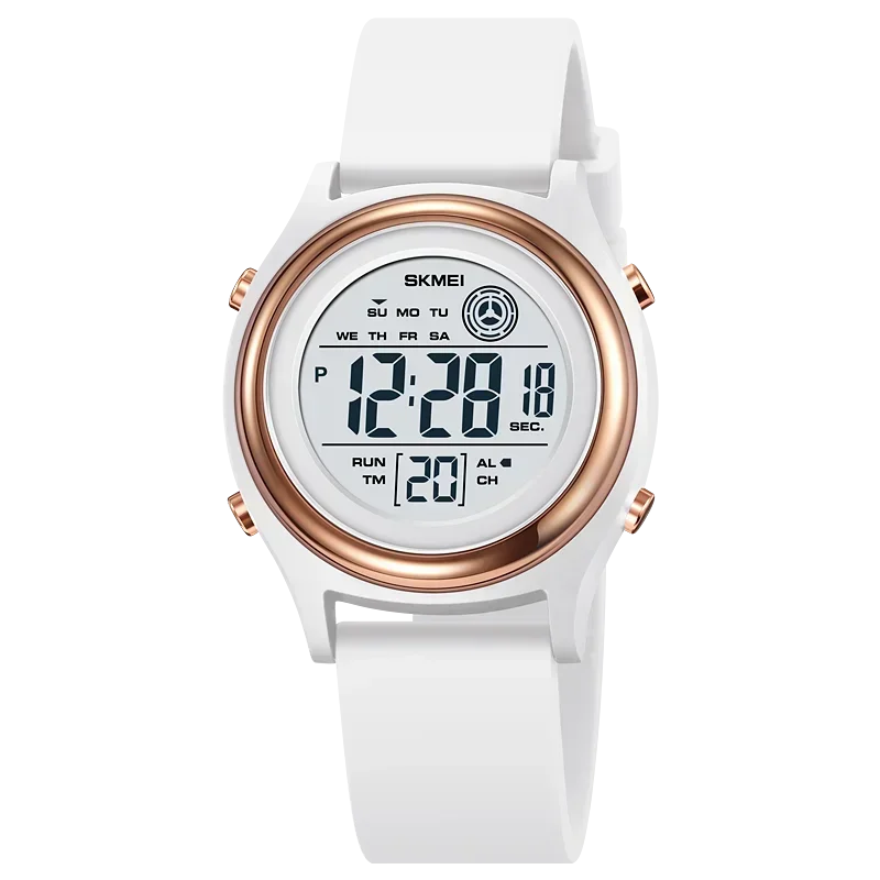 SKMEI 2094 Women Stopwatch Lady Wristwatch 50M Waterproof Shockproof reloj mujer Back Light Display Countdown Digital Watches