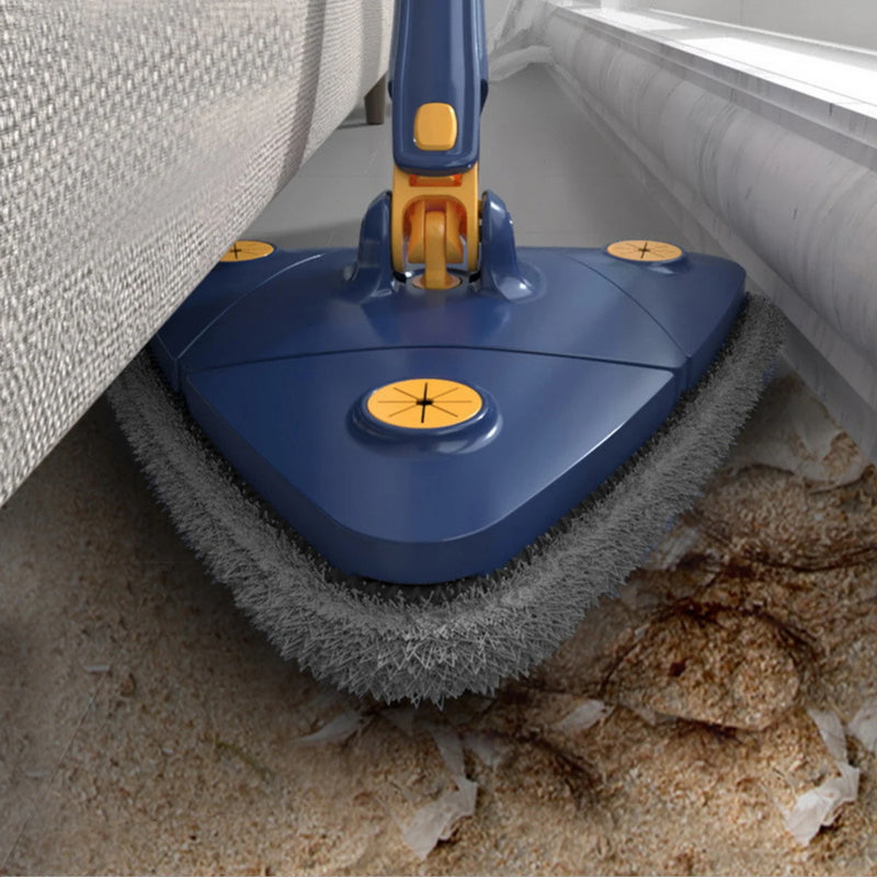 New Iengthened Triangular Mop 360-Degree Telescopic Rotatable Adjustable Floor Cleaning Mop Absorbent Wet And Dry Dual-use Clean